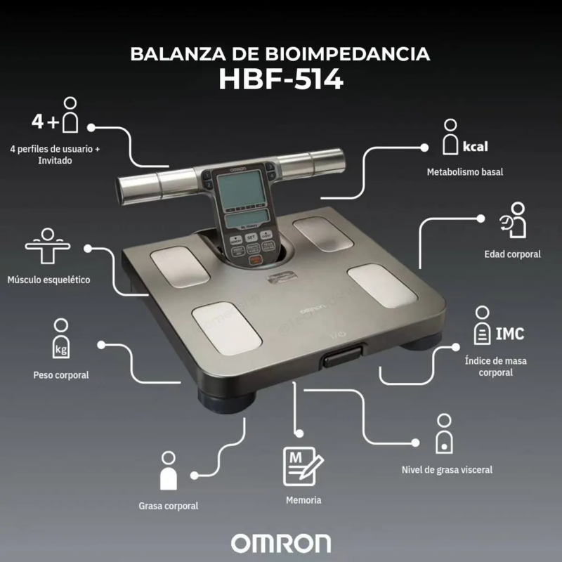 Balanza De Control Corporal OMRON HBF-514C