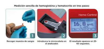 Hemoglobinómetro Portátil EKF Hemo Control