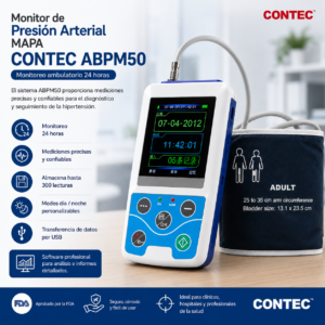 Monitor De Presión Arterial MAPA Contec ABPM50